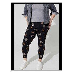 NWT Tom & Jerry Crop Signature Waistband Premium Leggings Torrid Size Large